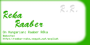 reka raaber business card